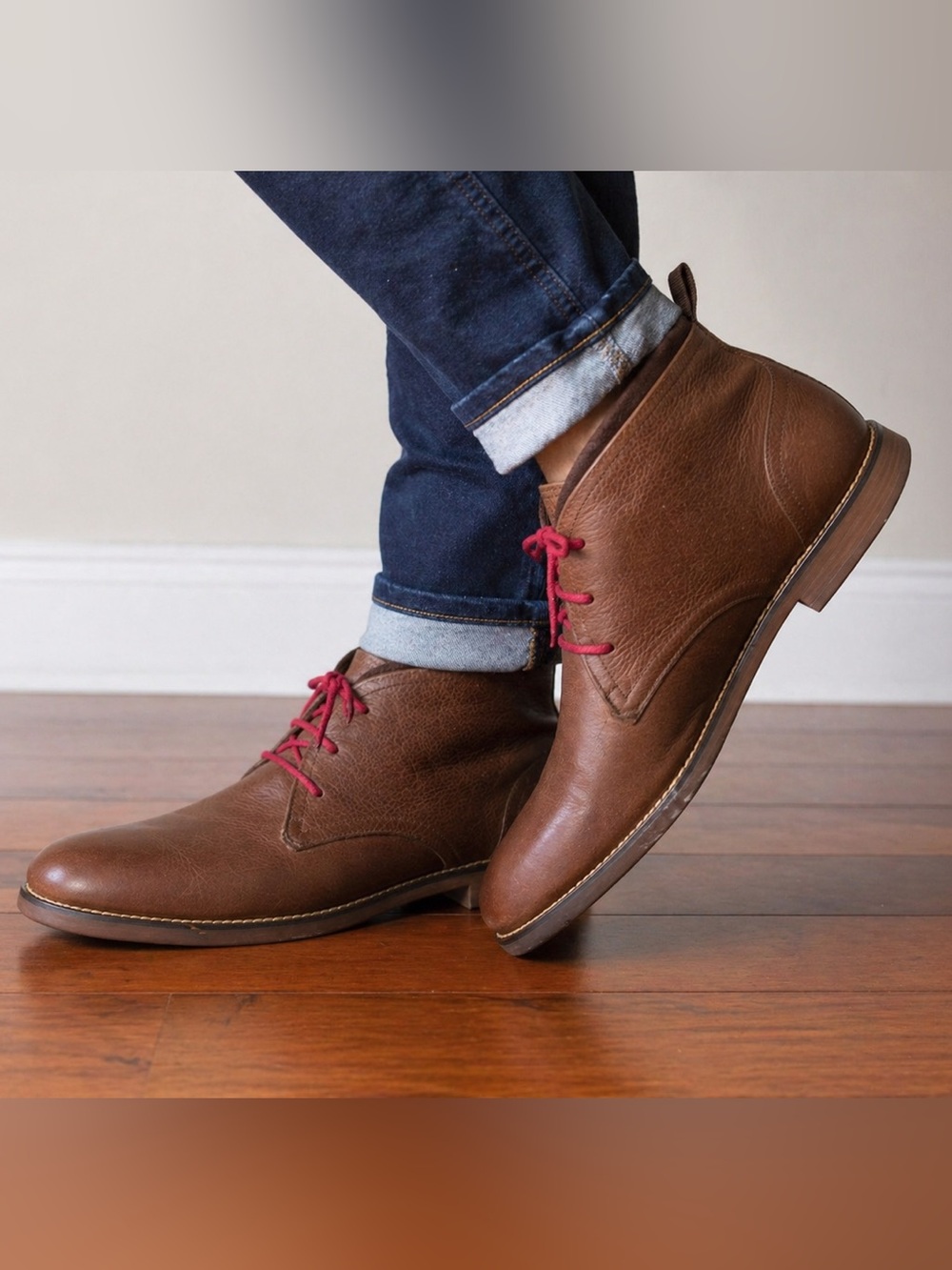 Cole Haan Curtis Chukka II Boots Men 9.5M Brown Leather Casual Dress